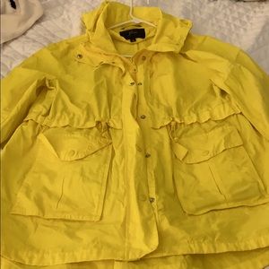 Women’s J.Crew yellow rain coat